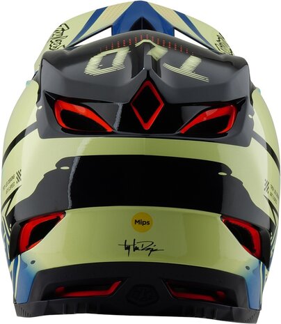 TLD D4 Composite Helm Drip Yellow 2025