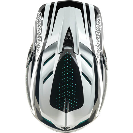 TLD D4 Polyacrylite MIPS Helmet The Line - Charcoal/White 2026 Above