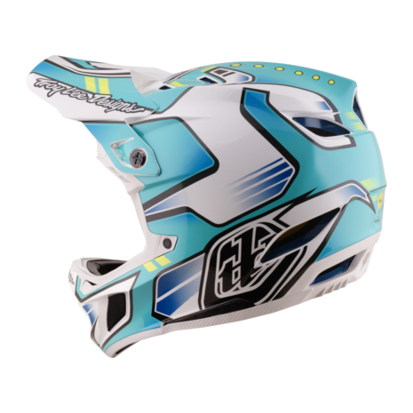 TLD D4 Composite MIPS Helmet Crest - Real Teal 2026 Side left