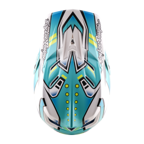 TLD D4 Composite MIPS Helmet Crest - Real Teal 2026 Above