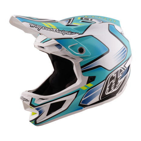 TLD D4 Composite MIPS Helmet Crest - Real Teal 2026 Front