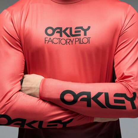 Oakley Maven Coast LS Jersey - Gradient Paloma/Black