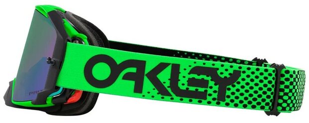 Oakley Airbrake Moto Green B1B - Jade Prizm Iridium lens Side Left