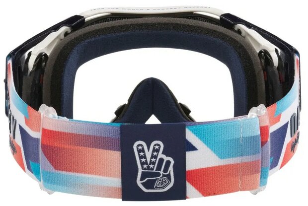 Oakley Airbrake MTB Goggle TLD ICE White - Clear Lens Back