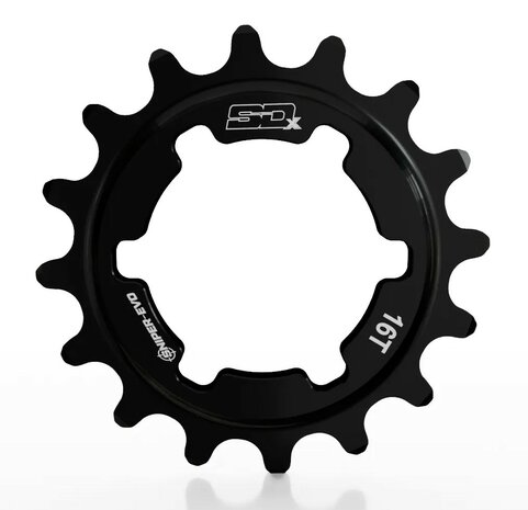 SD-X Sniper Evo Alloy Cog Black