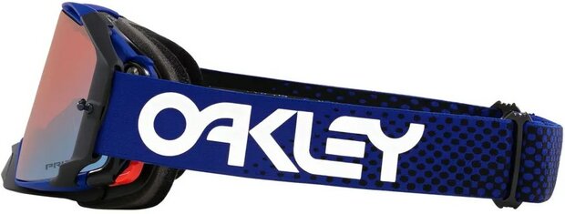 Oakley Airbrake MX Moto Blue B1B - Prizm Sapphire Lens Side left
