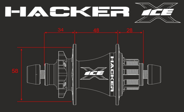 ICE Hacker X Disc 36T 15/10mm Rear Hub specs