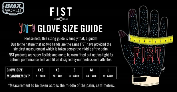 Fist Fury BMX Glove Size kids
