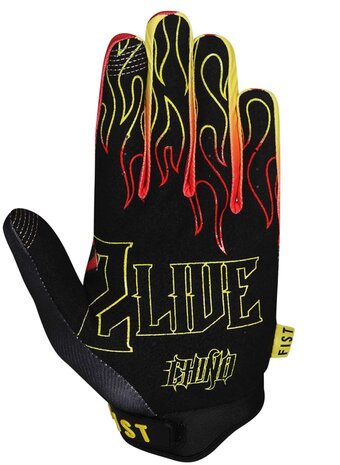 Fist Flame - Chino Bracton - BMX Glove back right