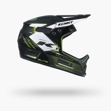 Kenny BMX Elite Helmet Graphic + Green Chameleon 2026 Side