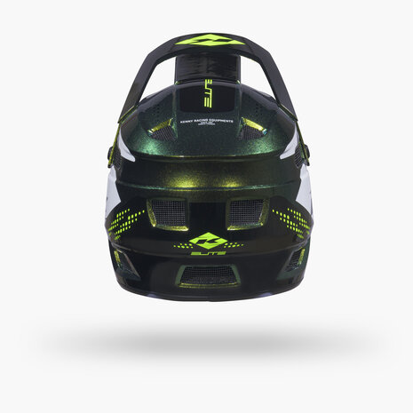Kenny BMX Elite Helmet Graphic + Green Chameleon 2026 Back