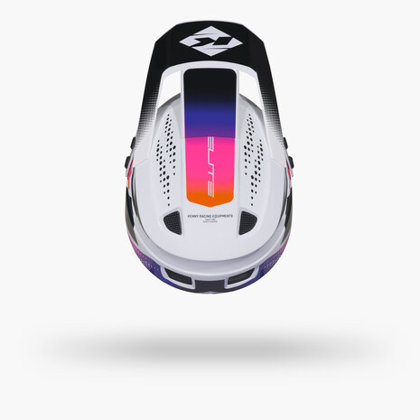 Kenny BMX Elite Helmet Graphic + White Gradient 2026 Above