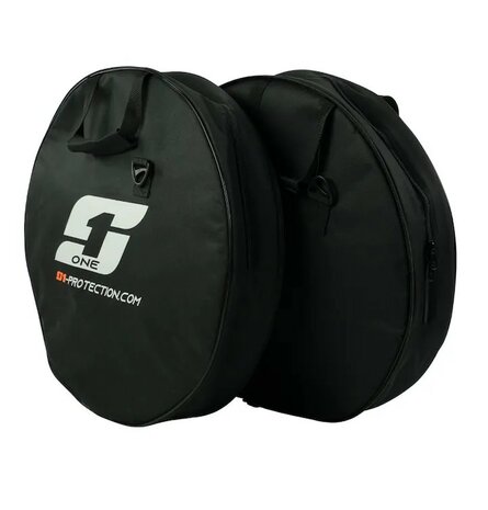 S1 Zipped BMX Wheelbag Black/White/Orange Side