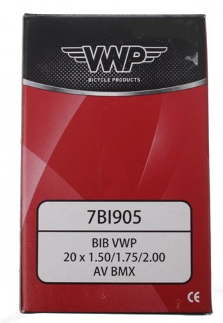VWP Binnenband 20 inch 1.50 – 2.00 Auto Ventiel BMX World