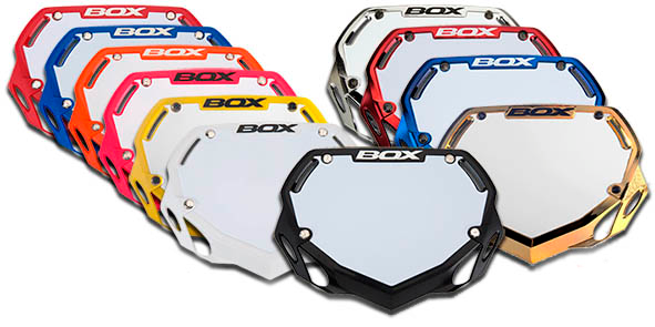 Box stuurplaat - nummer plaat Large BMX World