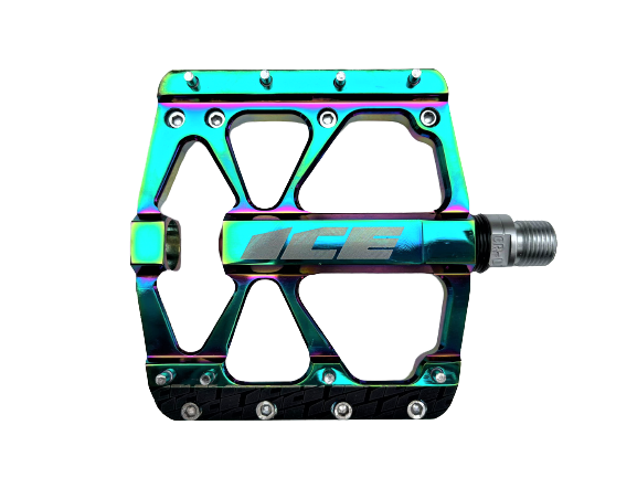 Oil slick clearance bmx pedals