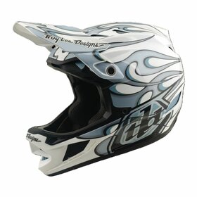 TLD D4 Composite MIPS Helm Torched - White/Silver 2026