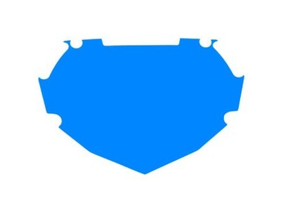 BOX Achtergrond Sticker Blauw klein