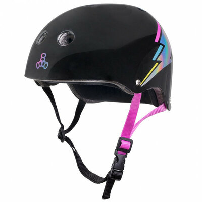 Triple Eight Black Hologram Sweatsaver helm