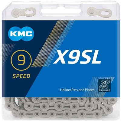 KMC X9SL ketting Super Light Zilver