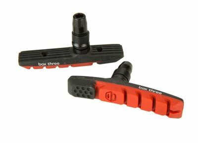 Box Three Air Flow Brake Pads 70mm Red