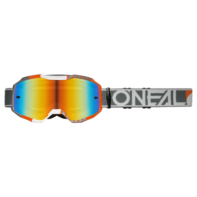 O'Neal B-10 Goggle Duplex White/Gray/Orange - Lens Radium Red