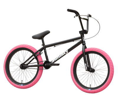 Sunday Blueprint 20" BMX Gloss Black - Pink Tires