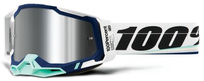 100% Racecraft 2 Goggle Arsham - Mirror Silver Flash lens