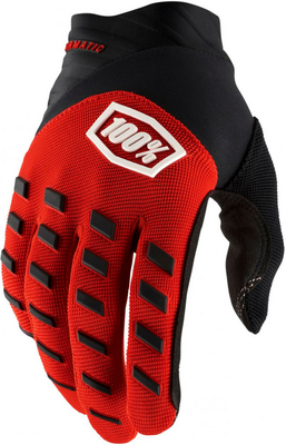100% Airmatic Youth Gloves Red/Black