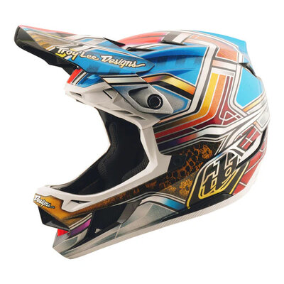TLD D4 Carbon Helm Lowrider Blue Najaar 2025