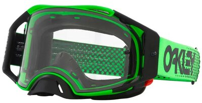 Oakley Airbrake MX Moto Green B1B - Clear Lens