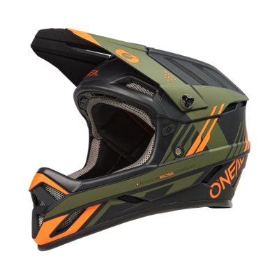 O'Neal Backflip Helm Strike Black/Orange/Olive V.23