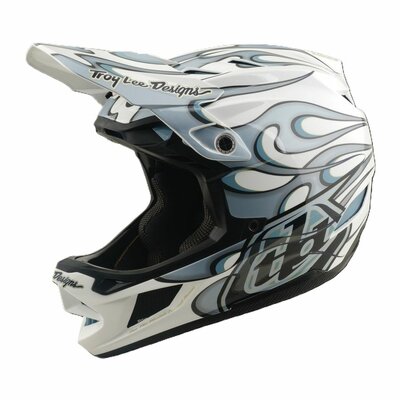 TLD D4 Composite MIPS Helm Torched - White/Silver 2026