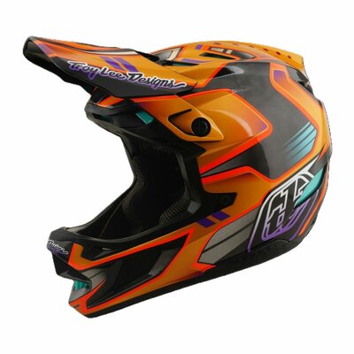 TLD D4 Carbon MIPS Helm Crest - Gold 2026