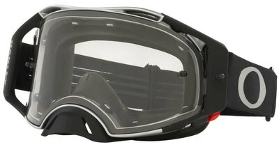 Oakley Airbrake MX Tuff Blocks Black Gunmetal - Clear Lens