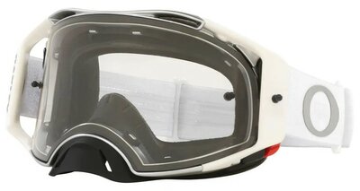 Oakley Airbrake MX  Tuff Blocks White  - Clear lens
