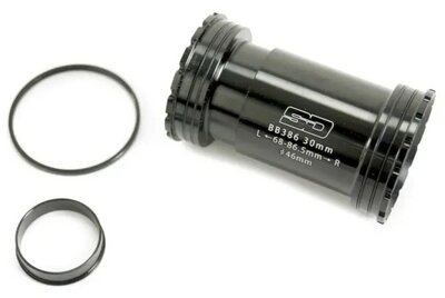SD Bottom Bracket Threaded Lock BB386 Black 30mm