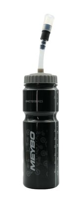 Meybo Bidon V4 met Lange Drinktuit Zwart/Grijs